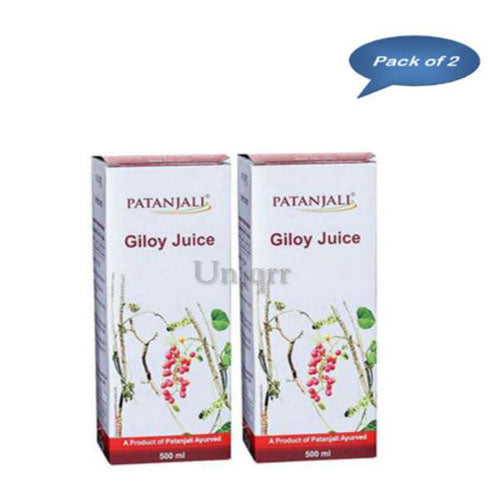 Patanjali Giloy Juice 500 Ml (Pack of 2)