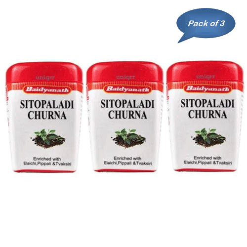 Baidyanath (Jhansi) Sitopaladi Churna 60 Gm (Pack Of 3)