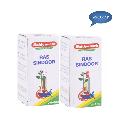Baidyanath (Jhansi) Ras Sindoor 2.5 Gm (Pack of 2)