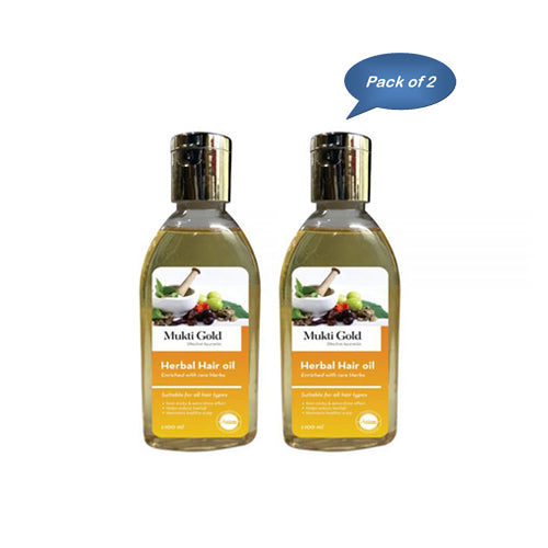 Axiom Ayurveda Mukti Gold Hair Oil 100 Ml (Pack of 2)
