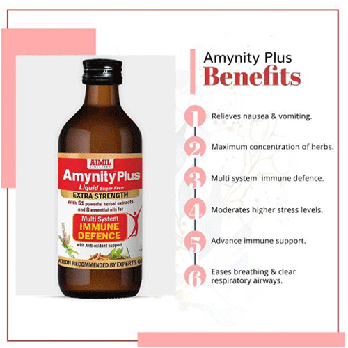 Aimil Amynity Plus Liquid Sugar Free 200 Ml