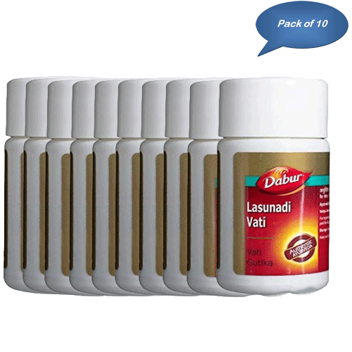 Dabur Lasunadi Vati 40 Tablets (Pack Of 10)