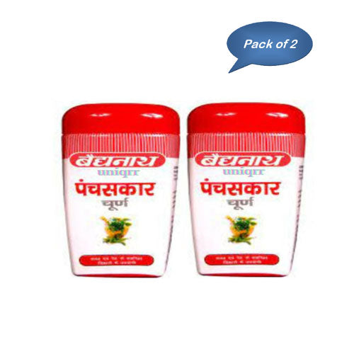 Baidyanath (Jhansi) Panchasakar Churna 50 Gm (Pack of 2)