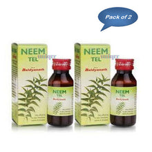 Baidyanath (Jhansi) Neem Tel 50 Ml - Pack of 2 | Classical Ayurvedic Neem Antimicrobial Skin, Scalp & Dandruff Relief Oil