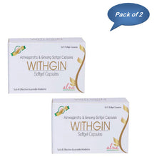 Alnavedic Withgin Softgel 10 Capsules - Pack of 2 | Ayurvedic Ashwagandha + Ginger Energy, Immunity & Stress Relief Softgels
