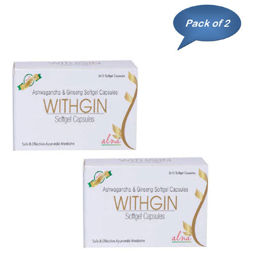 Alnavedic Withgin Softgel Capsules 10 Capsules (Pack of 2)