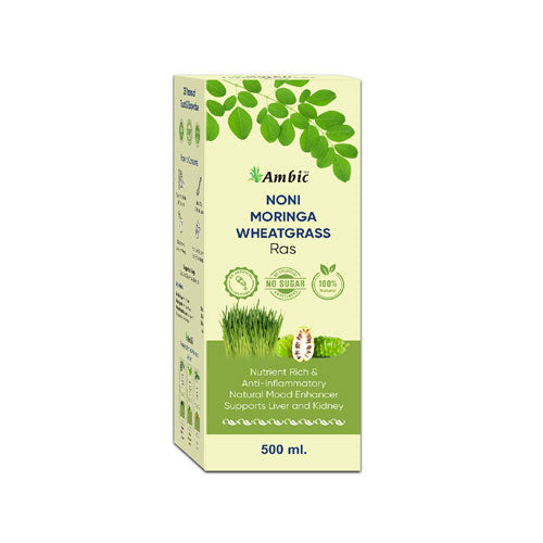 Ambic Noni Moringa Wheatgrass Ras 500 Ml
