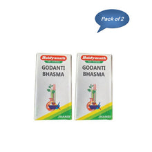 Baidyanath (Jhansi) Godanti Bhasma 10 Gm - Pack of 2 | Classical Ayurvedic Gypsum Bhasma for Fever, Headache & Pitta Cooling