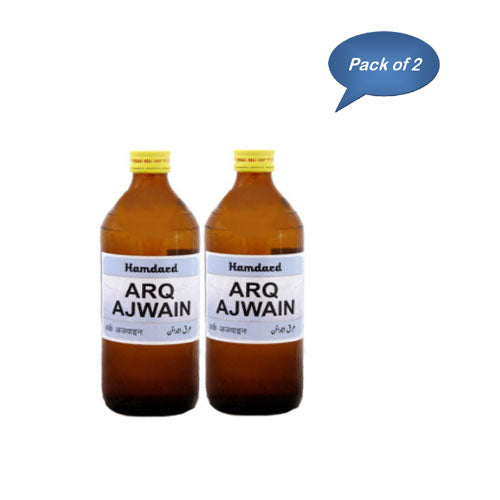 Hamdard Arq Ajwain 500 Ml (Pack of 2)