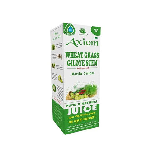 Axiom Ayurveda Wheat Grass Giloye Stem Juice 1 Ltr