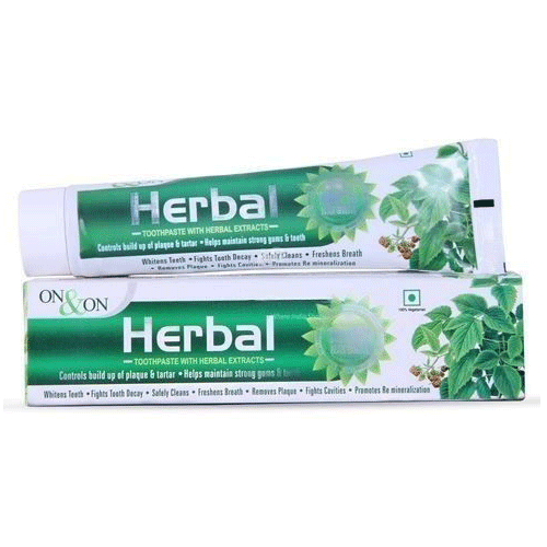 On & On Herbal Tooth Paste With Herbal Extracts 150 Gm