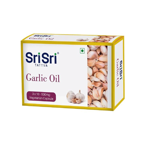 Sri Sri Tattva Garlic Oil 500 Mg 30 Capsules