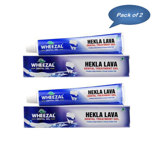 Wheezal Hekla Lava Dental Cream 100 Gm (Pack of 2 )