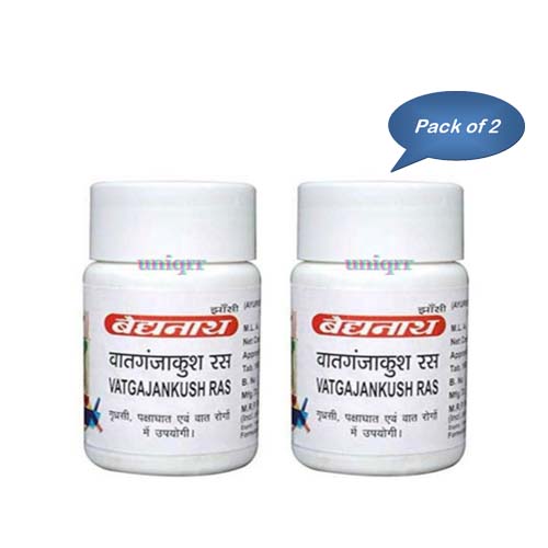 Baidyanath (Jhansi) Vatgajankush Ras 80 Tablets (Pack Of 2)