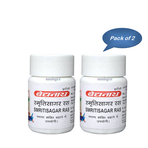 Baidyanath (Jhansi) Smritisagar Ras 40 Tablets (Pack Of 2)