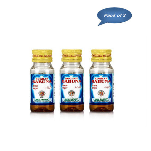 New Shama Roghan Babuna Oil 30 Ml (Pack Of 3)