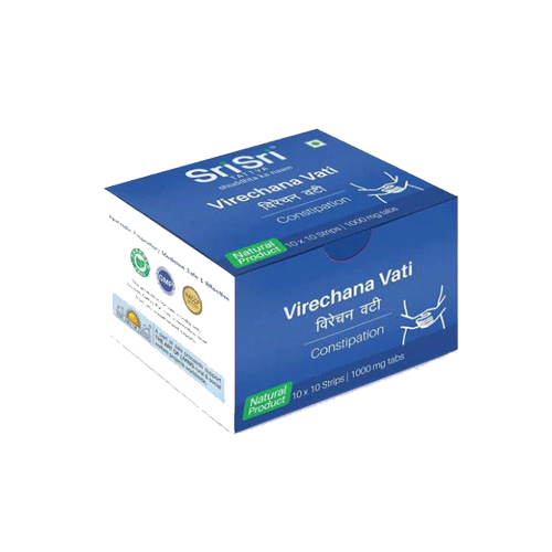 Sri Sri Tattva Virechana Vati Constipation 10 Tablets (Pack of 10)