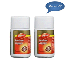 Dabur Kanchnar Guggulu 40 Tablets (Pack Of 2)