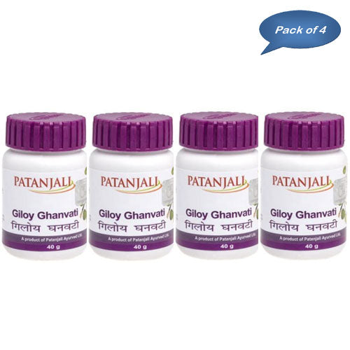 Patanjali Giloy Ghanvati 60 Tablets (Pack Of 4)