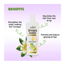 Kudos Bhringraj Brahmi Shampoo 500 Ml | Ayurvedic Bhringraj-Brahmi Hair Growth, Anti-Dandruff & Scalp Health Shampoo