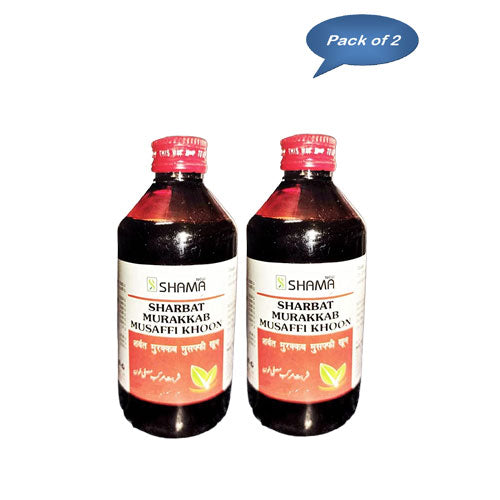New Shama Sharbat Murakkab Musaffi Khoon 200 Ml (Pack Of 2)