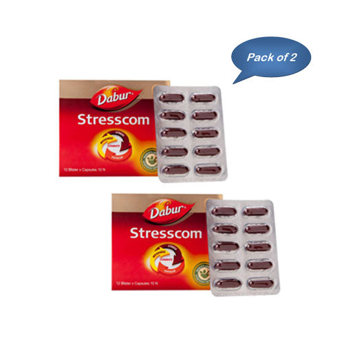 Dabur Stresscom 10 Capsules (2 Strip)