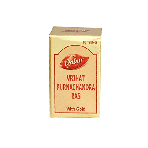 Dabur Vrihat Purnachandra Ras (Gold) 10 Tablets