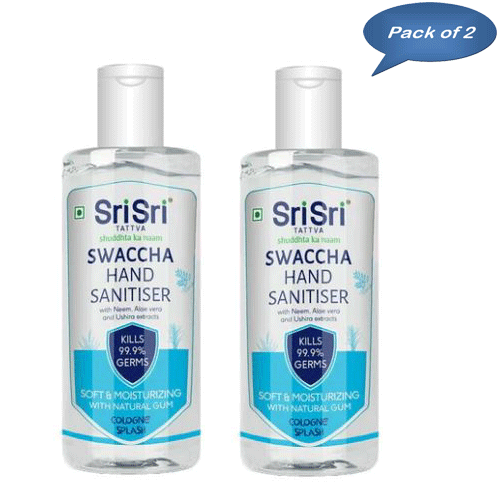 Sri Sri Tattva Swaccha Hand Sanitiser (Cologne Splash) 130 Ml (Pack of 2)