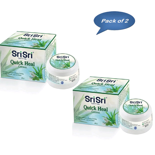 Sri Sri Tattva Quick Heal Cream 25 Gm (Pack Of 2)