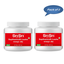 Sri Sri Tattva Sapthamruth Lauha 30 Tablets (Pack Of 2)