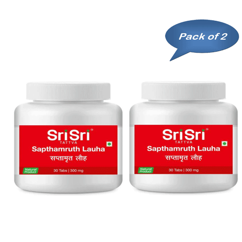 Sri Sri Tattva Sapthamruth Lauha 30 Tablets (Pack Of 2)