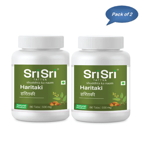 Sri Sri Tattva Haritaki 60 Tablets (Pack of 2)