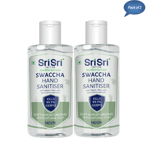 Sri Sri Tattva Swaccha Hand Sanitiser (Neem) 130 Ml ( Pack of 2)