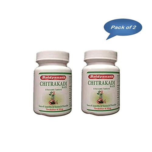 Baidyanath (Jhansi) Chitrakadi Bati 40 Tablets (Pack Of 2)