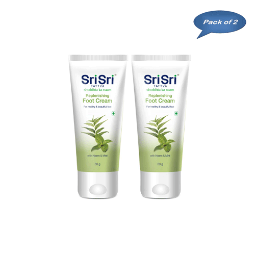 Sri Sri Tattva Replenishing Foot Cream 60 Gm (Pack Of 2)