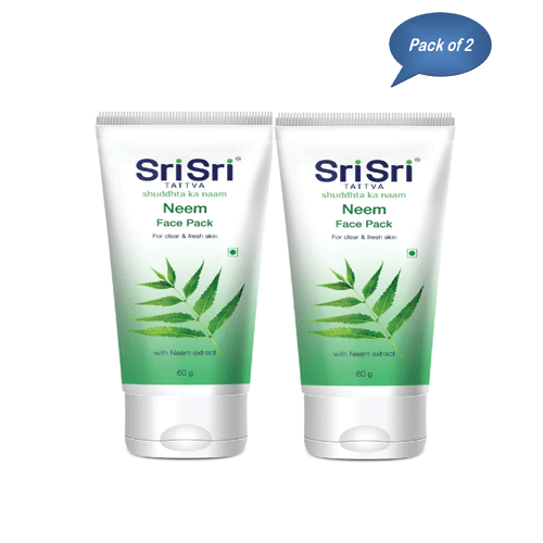 Sri Sri Tattva Neem Face Pack 60 Gm ( Pack of 2)