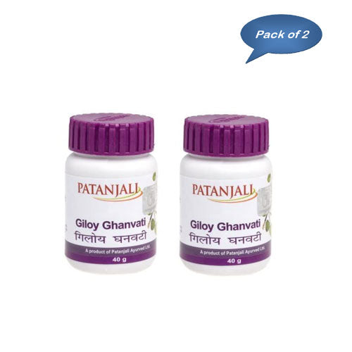 Patanjali Giloy Ghanvati 60 Tablets (Pack Of 2)