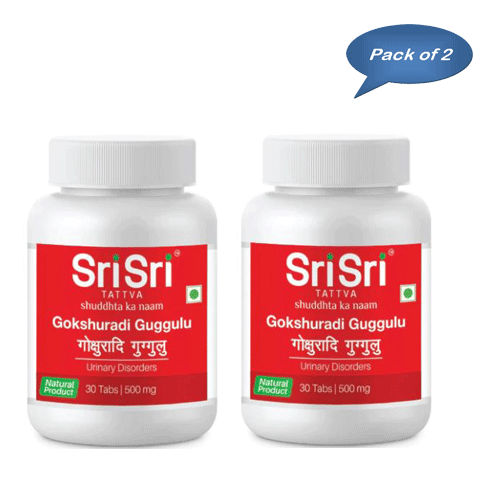 Sri Sri Tattva Gokshuradi Guggulu 30 Tablets (Pack Of 2)