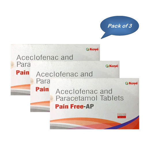 Koye Pharma Pain Free-Ap 10 Tablets (Pack Of 3)