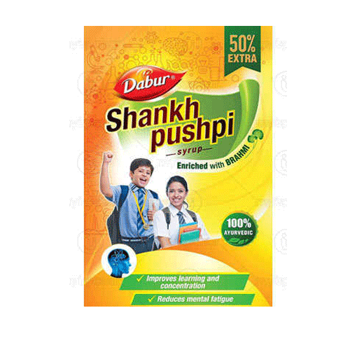 Dabur Shankh Pushpi Syrup 225 Ml With Free 125 Ml