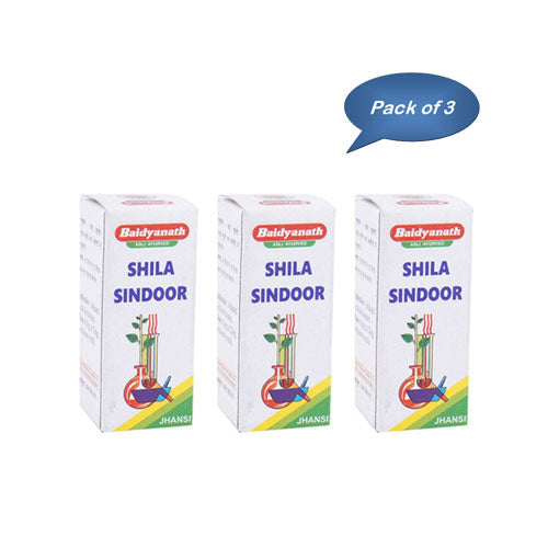 Baidyanath (Jhansi) Shila Sindoor 2.5 Gm (Pack Of 3)