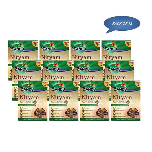 Zandu Nityam 10 Tablets (Pack Of 12)