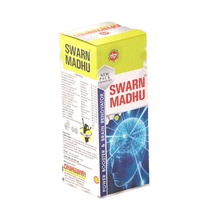 Load image into Gallery viewer, Dhanwantri Pharmaceutical Swarn Madhu Syrup 380 Ml
