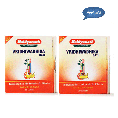 Baidyanath (Jhansi) Vridhiwadhika Bati 20 Tablets (Pack Of 2)