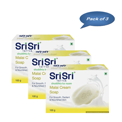 Sri Sri Tattva Malai Cream Soap 100 Gm (Pack of 3)