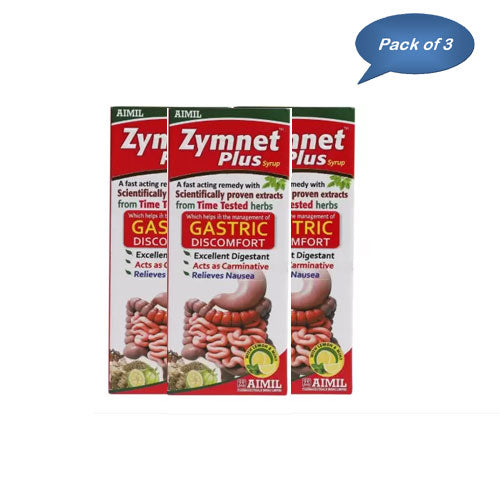 Aimil Zymnet Plus Syrup 200 Ml (Pack  of 3)