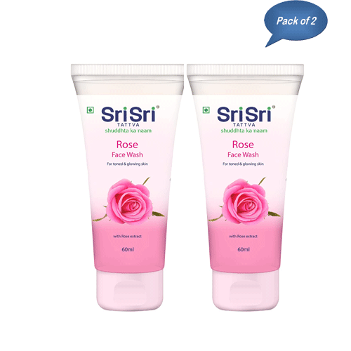 Sri Sri Tattva Rose Face Wash 60 Ml (Pack of 2)