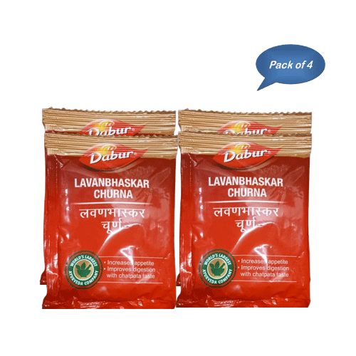 Dabur Lavanbhaskar Churna (Packet) 30 Gm (Pack Of 4)