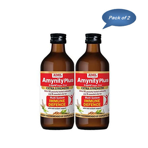 Aimil Amynity Plus Liquid Sugar Free 200 Ml (Pack Of 2)