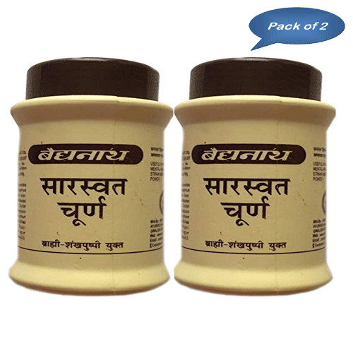 Baidyanath (Jhansi) Saraswat Churna 60 Gm (Pack Of 2)